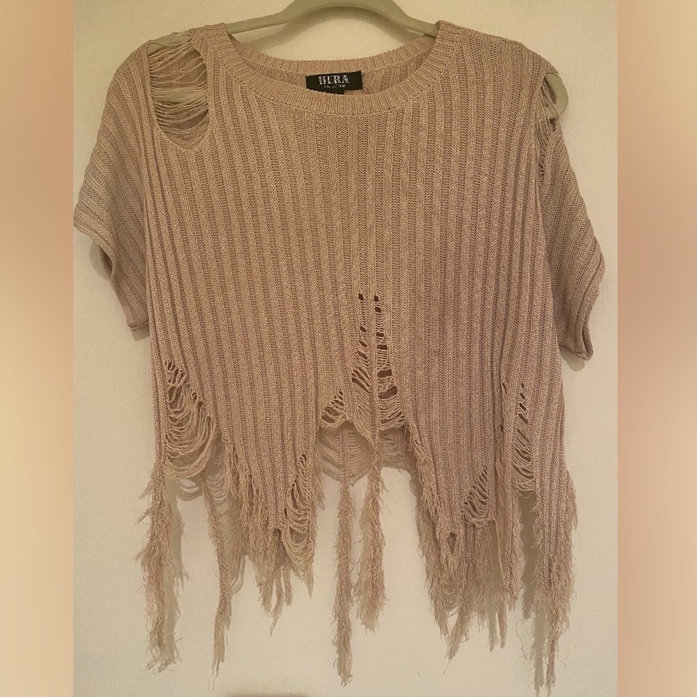 Shredded design Sweater